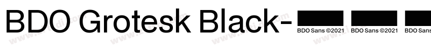 BDO Grotesk Black字体转换 BDO Grotesk Black字体转换